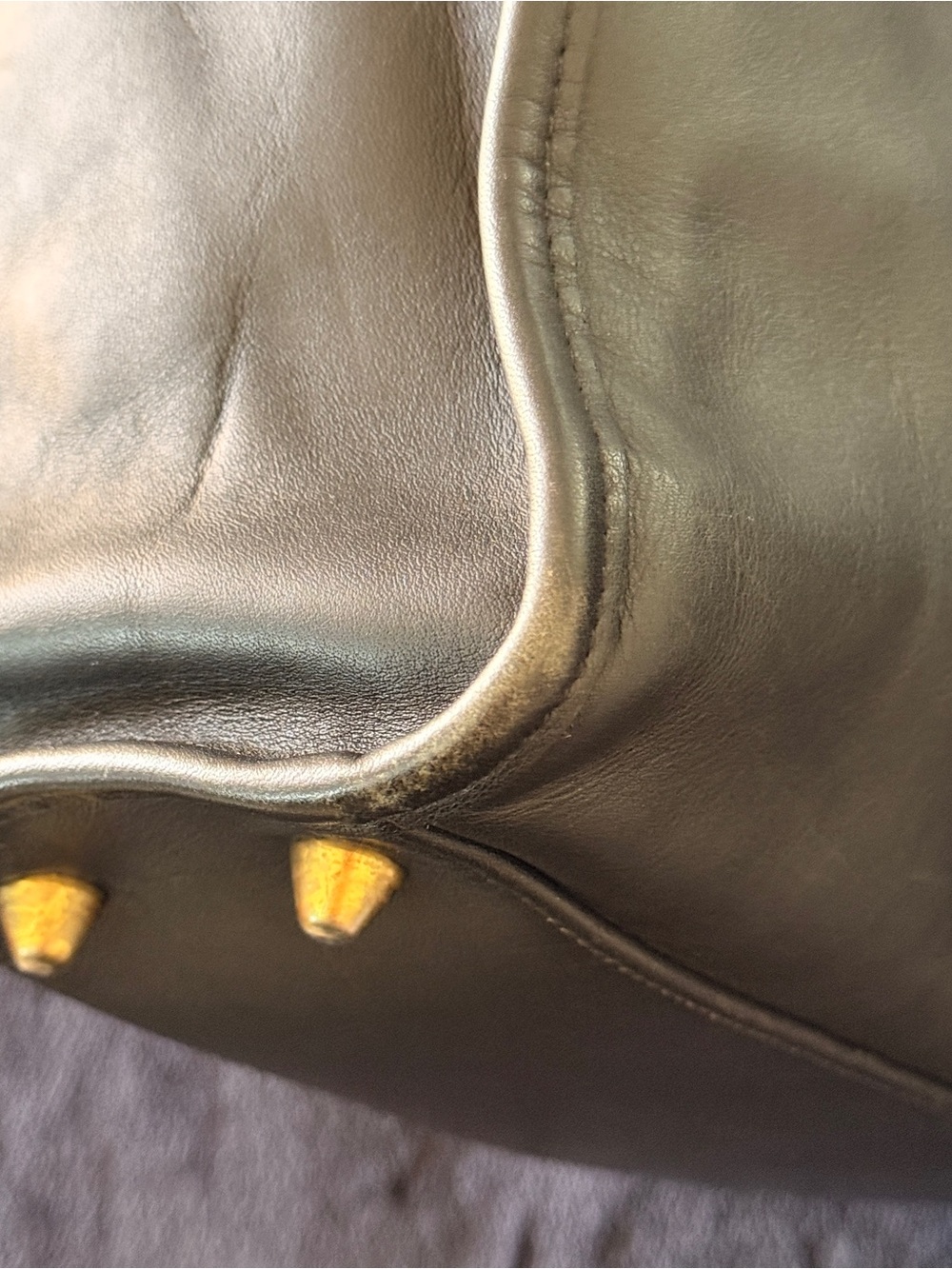 Coach 1995 Vintage Black Leather Flap Shopper Tote - Picture 9 of 11